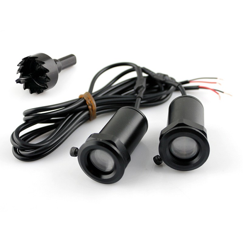 Set 2 Proiectoare Portiere Cu Logo Peugeot - BTLW219