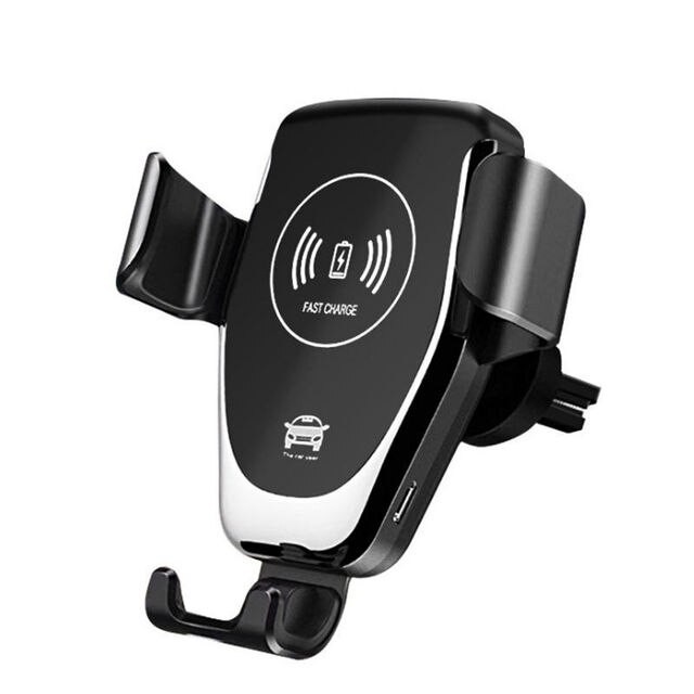  Suport auto grila ventilatie + ventuza 10W gravitational cu incarcare wireless 
