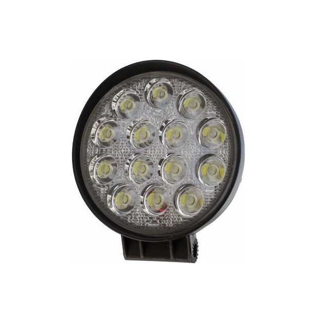 Proiector LED Auto Offroad 42W/12V-24V, 3080 Lumeni, Rotund, Spot Beam 30 Grade Super Slim - KWC42W