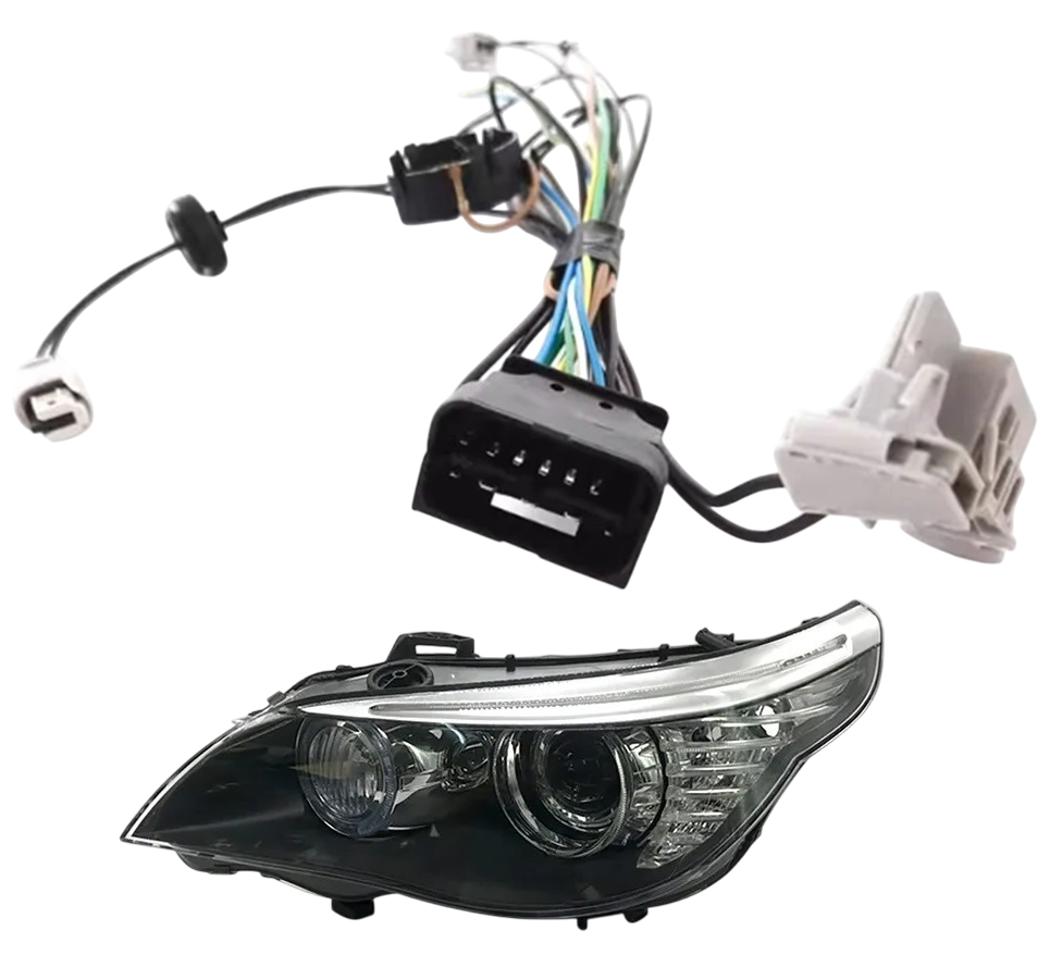 Cablaj far stanga pentru BMW Seria 5 E60, E61 cu Facelift fara AFS (2007 - 2010) - E6001 Left