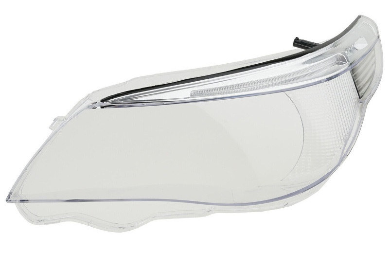  Sticla far stanga pentru BMW Seria 5 E60/E61 far Xenon fara adaptiv (2004-2007) - HCE60-0407-STANGA 