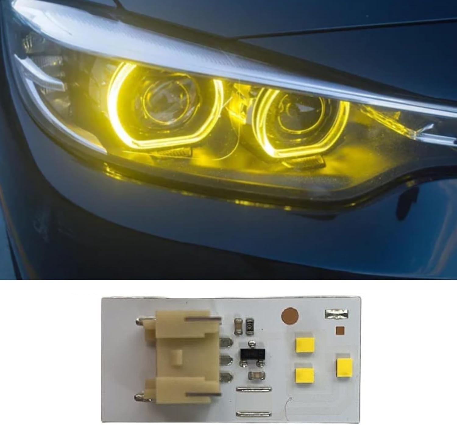 Modul Galben CSL Style Angel Eyes DRL pentru BMW Seria 3 F30, F31, F34 - 63117398766 / 63117311243 / 7213114000 / 721.31.140.00 