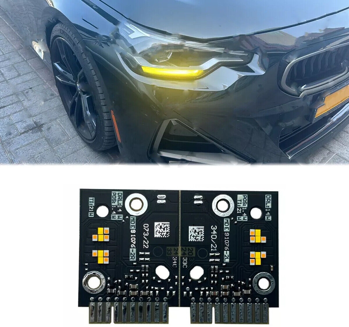 Set module CSL Style Lumini de Zi DRL pentru BMW Seria 2 G42, M2 G87 fara faruri adaptive - 63115A043C1 / 63115A043C2