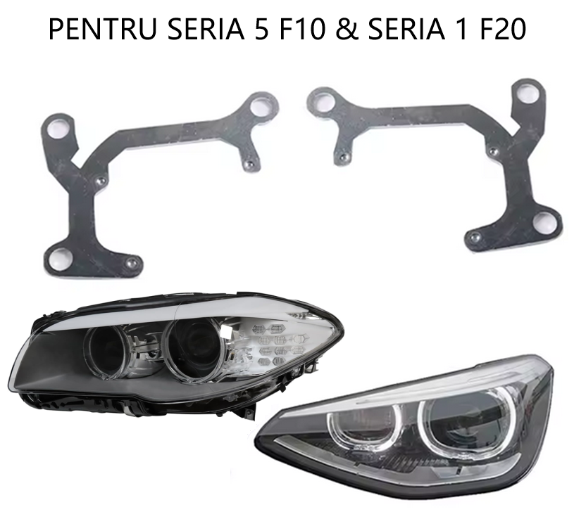  Set 2 rame adaptoare la lupe Hella G5 pentru BMW Seria 1 F20, Seria 5 F10 - HPB-033