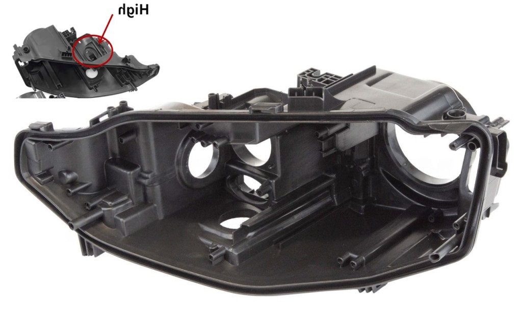 Carcasa far stanga pentru Audi A5 8T/8F Facelift cu Bixenon cu AFS (2012 - 2016) - HA015-AFS-STANGA 
