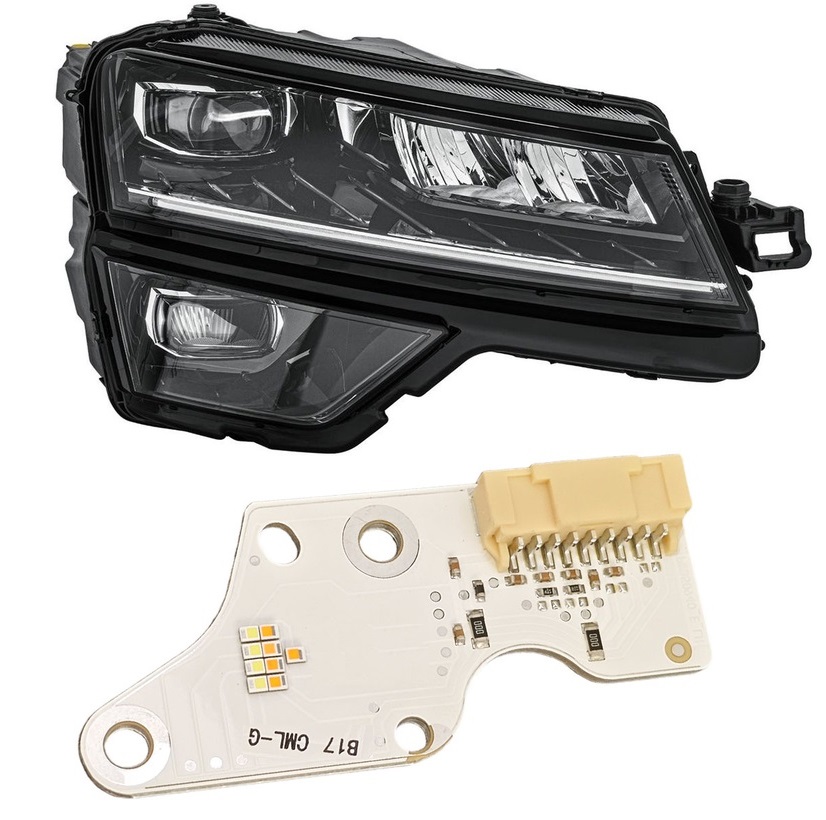  Kit Reparatie Modul dreapta Lumini de zi DRL si semnalizare pentru Skoda Karoq 2017-2021 - pentru Farul Led cu Lentile - KAROQDRL Right