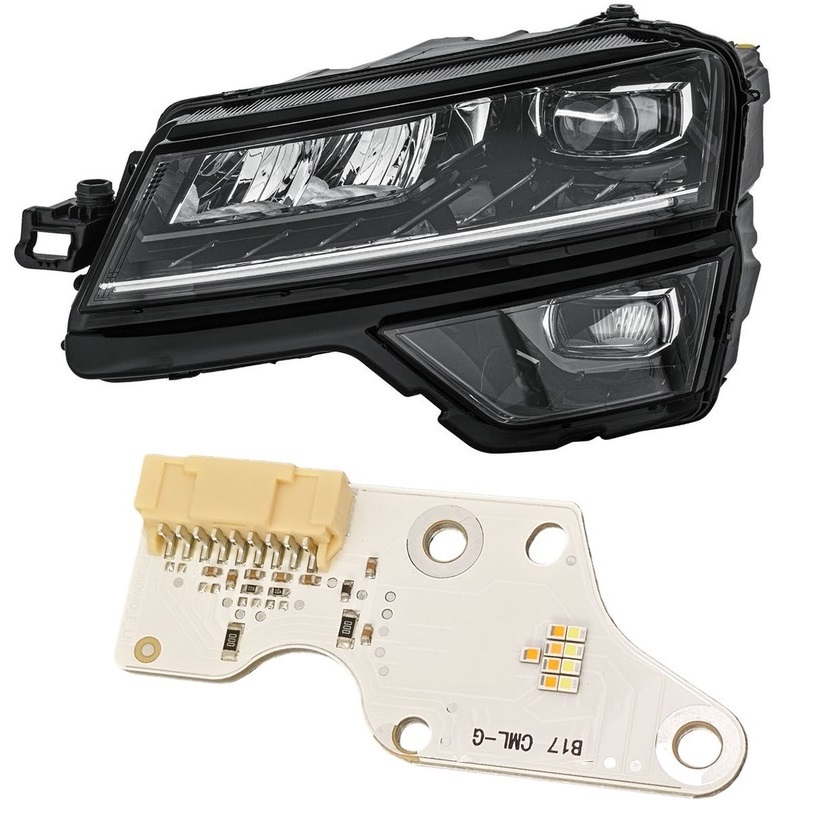  Kit Reparatie Modul stanga Lumini de zi DRL si semnalizare pentru Skoda Karoq 2017-2021 - pentru Farul Led cu Lentile - KAROQDRL Left