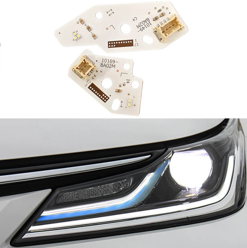 Kit reparatie modul lumini de zi DRL stanga pentru Toyota Corolla Sedan 2018-2022 - 10149-8A02M / 10169-8A02M Left