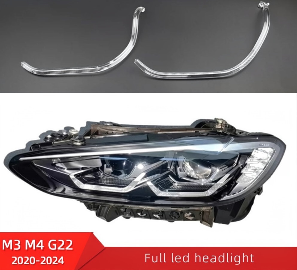 Set fibra reparatie lumini de zi DRL far stanga pentru BMW Seria 4 G22, G23, G26, M3 G80, M4 G82 2020-2024 - LG-G22-2024 Left