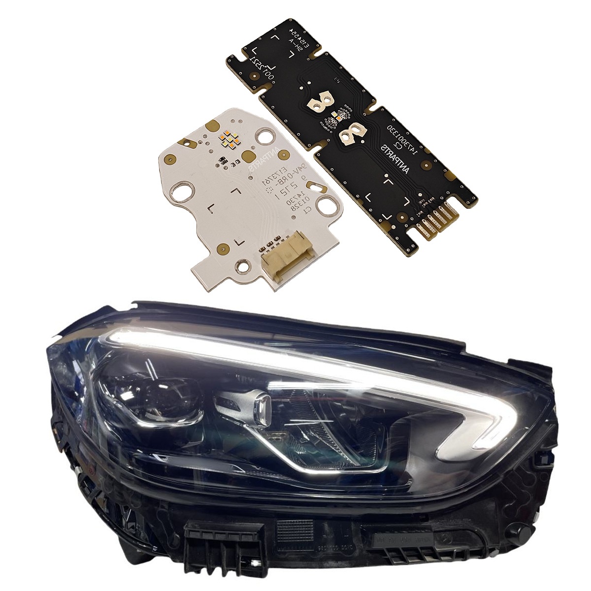 Kit reparatie lumini de zi DRL si semnalizare dreapta pentru Mercedes-Benz C Class W206 2021-2026 - W206-DRL Right