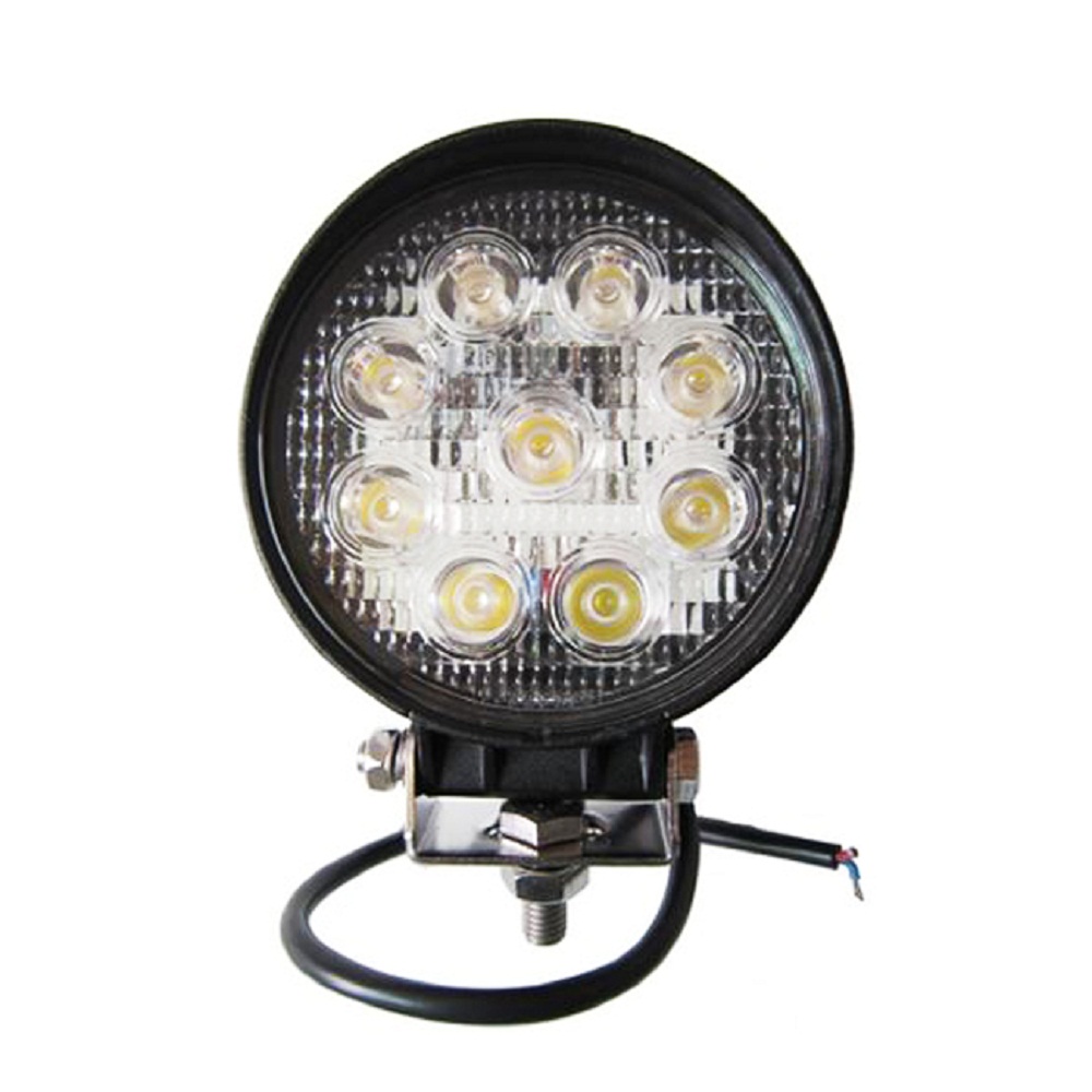 Proiector LED Auto Offroad 27W/12V-24V, 1980 Lumeni, Rotund, Flood Beam 60 Grade