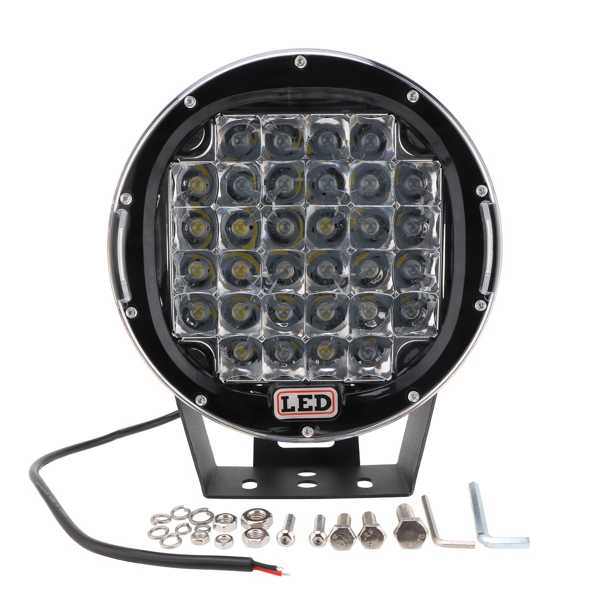 Proiector LED Auto Offroad 96W, 12V-24V, 7200 Lumeni, Rotund, Spot Beam 30 Grade