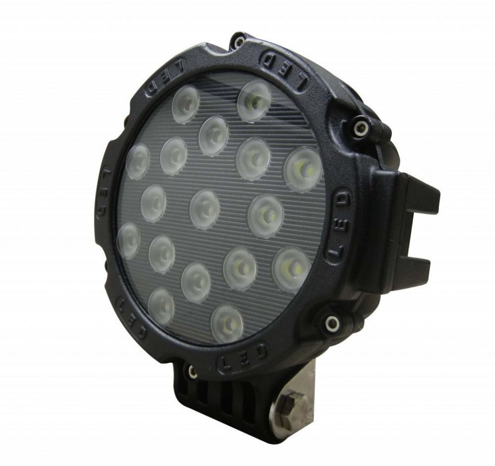 Proiector LED Auto Offroad 51W/12V-24V, 3740 LM, Negru, Flood Beam 60 Grade 