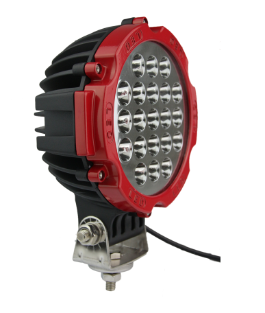 Proiector LED Auto Offroad 63W/12V-24V, 4410 LM, Rosu, Spot Beam 30 Grade 