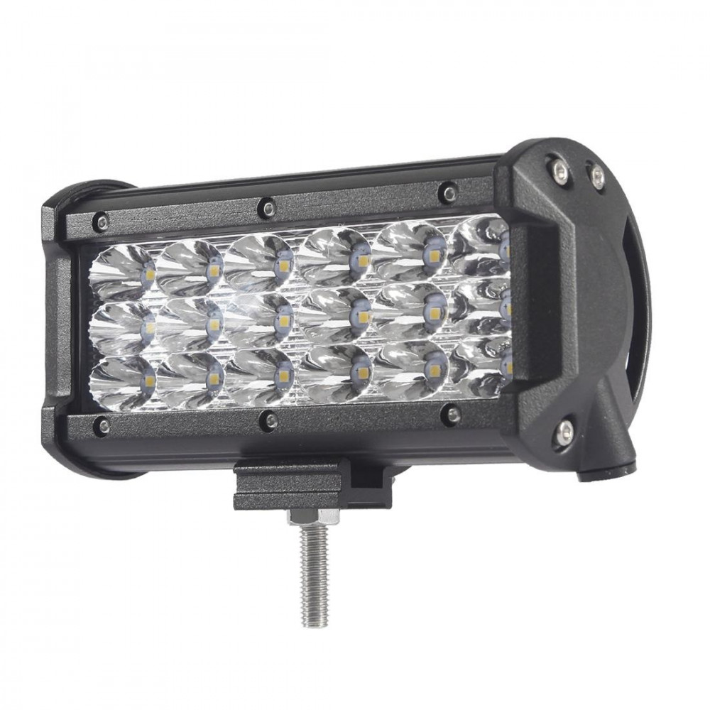  LED Bar Auto 54W, leduri pe 3 randuri, 12V-24V, 3780 Lumeni, 5"/12,7 cm, Combo 