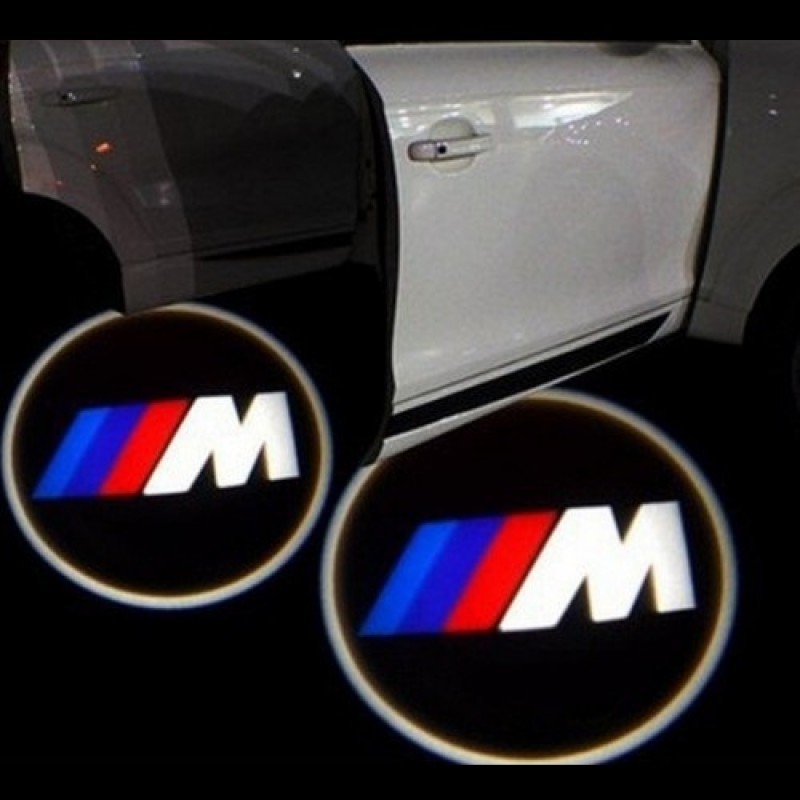 Set 2 Proiectoare Portiere Cu Logo BMW ///M - BTLW-105
