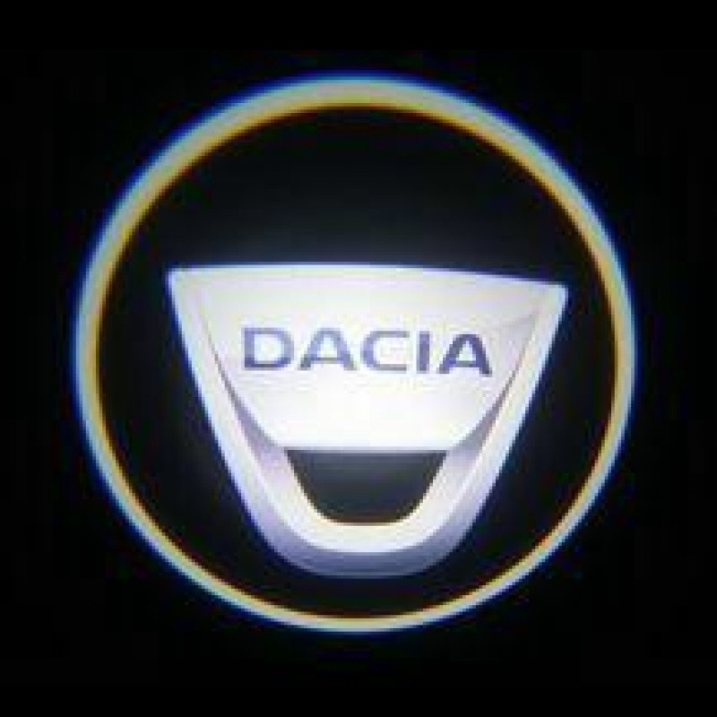Set 2 Proiectoare Portiere Cu Logo Dacia - BTLW212