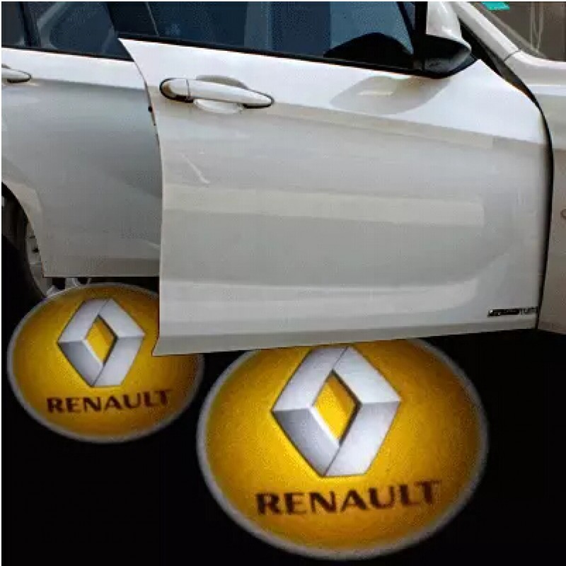 Set 2 Proiectoare Portiere Cu Logo Renault BTLW092