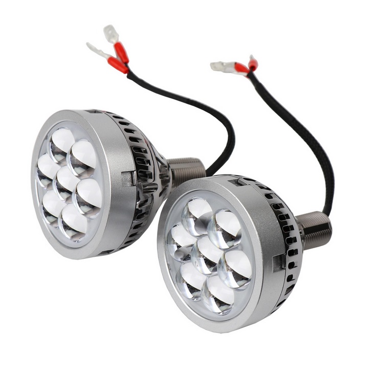 Set 2 proiectore LED 3" pentru faza lunga auto / moto 35W, 12V, 3000Lm - i6 