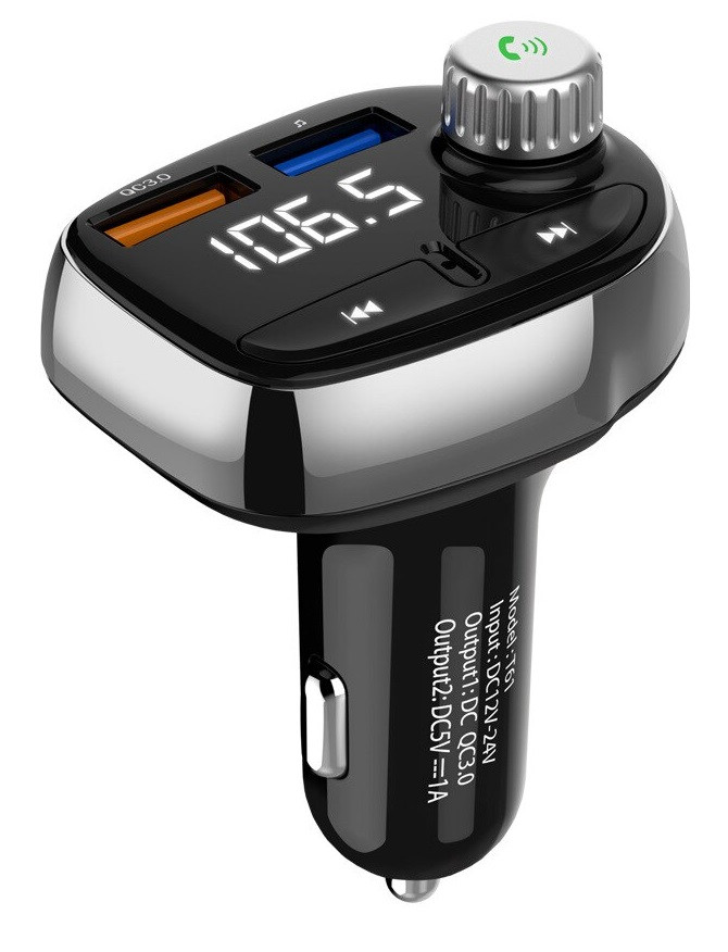  Modulator FM 12-24V Bluetooth 5.0 cu functie de incarcator auto Super Charge 3.