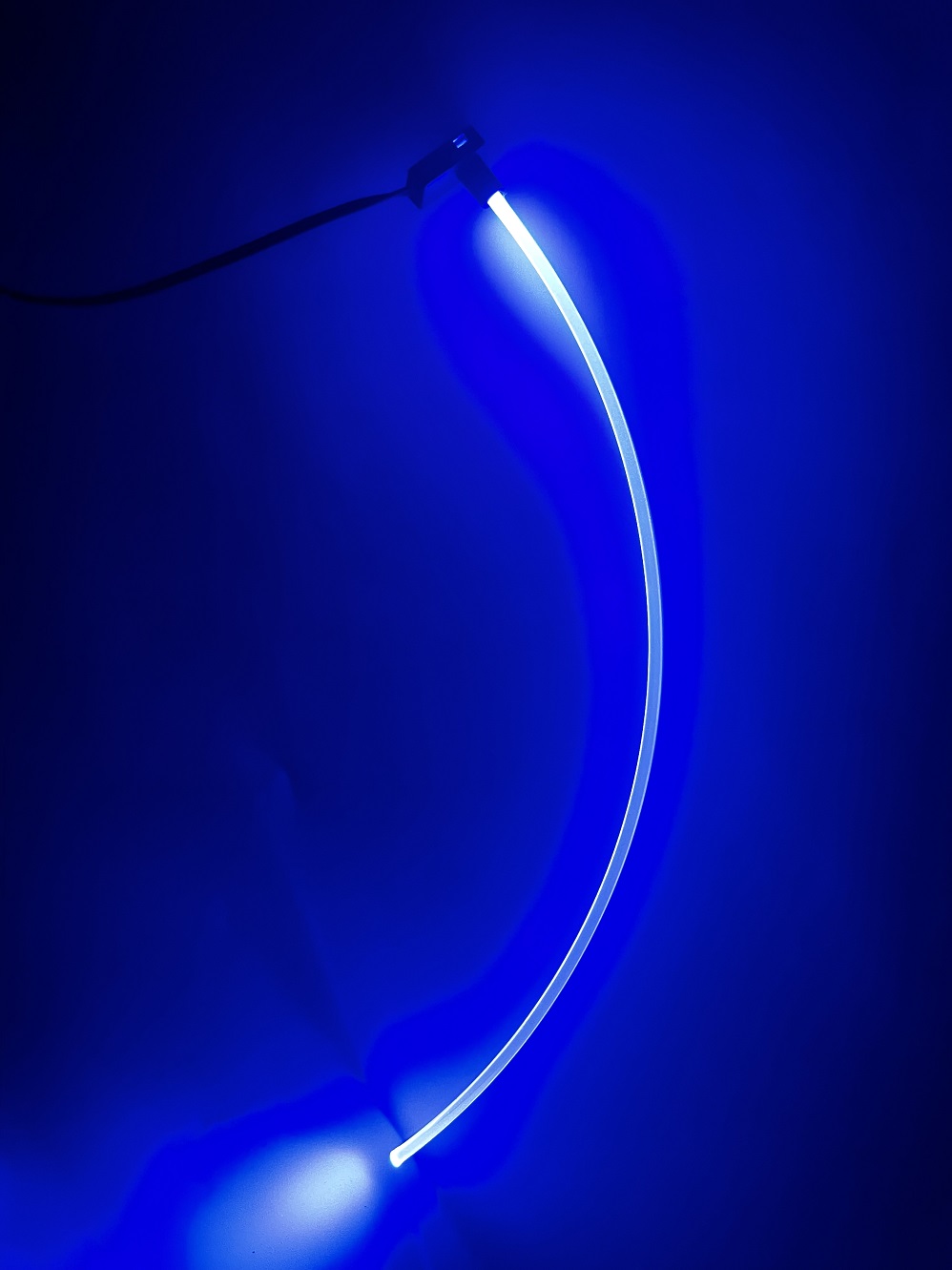 Lumini ambientale Albastre cu o sursa LED si 1m Fibra optica - FK-S1M1L-Blue