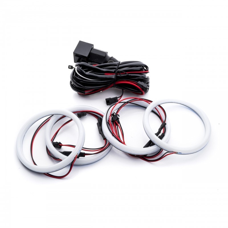 Kit Angel Eyes LED COTTON BMW E90 NFL 2x106mm + 2x120mm - pentru inlocuirea inelelor originale