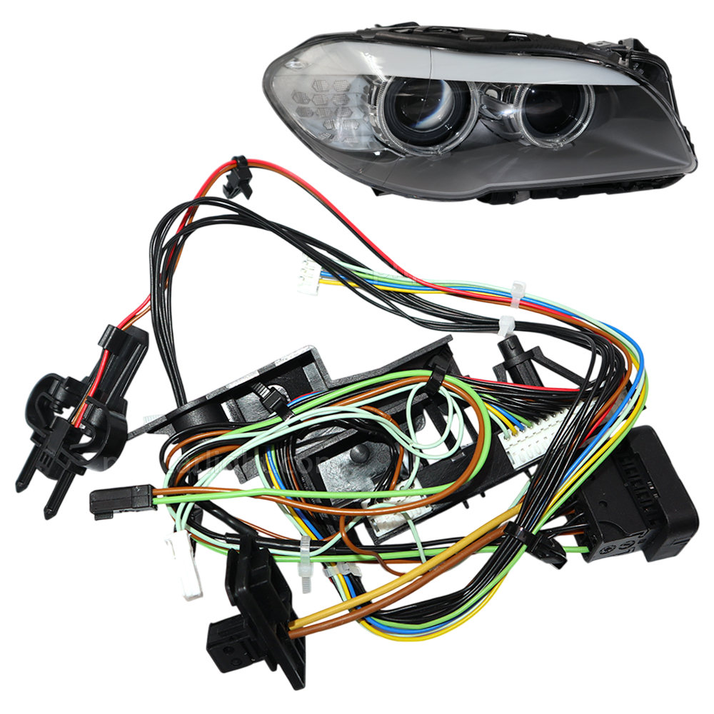 Cablaj far dreapta pentru BMW Seria 5 F10/F11, Seria 5 GT F07 fara Facelift fara AFS (2010-2013) - 63117271912 / 63117271910 - F1001-DREAPTA 