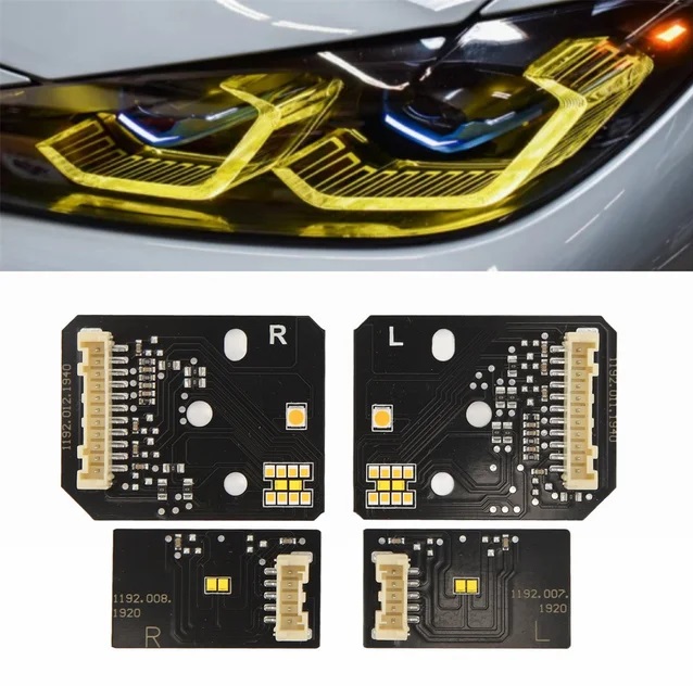 Set module CSL Style DRL si semnalizare BMW Seria 4 G22, G23 pentru faruri Laser - 63119851047, 63119851048, 63119851049, 63119851050
