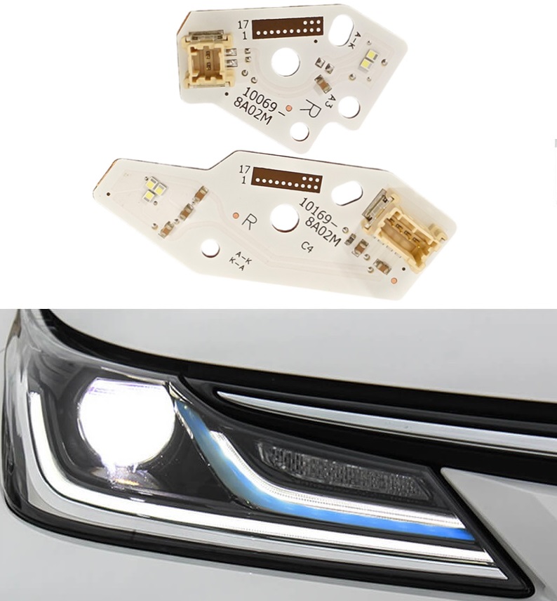 Kit reparatie modul lumini de zi DRL dreapta pentru Toyota Corolla Sedan 2018-2022 - 10069-8A02M / 10169-8A02M Right