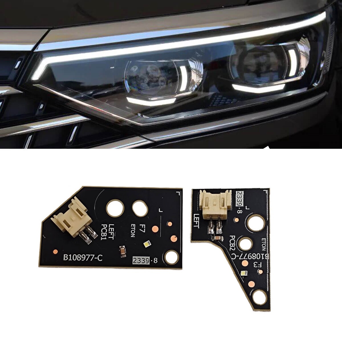 Kit reparatie modul lumini de zi DRL stanga pentru Passat B8.5 Facelift 2019-2023 cu faruri Matrix - B8-2021-DRL Left