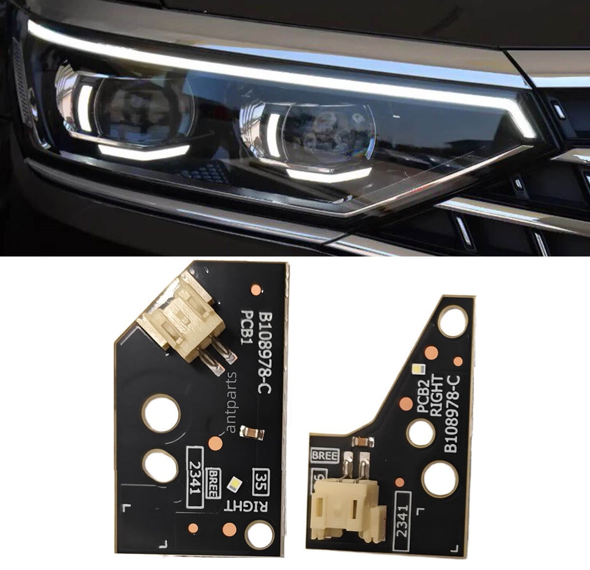 Kit reparatie modul lumini de zi DRL dreapta pentru Passat B8.5 Facelift 2019-2023 cu faruri Matrix - B8-2021-DRL Right