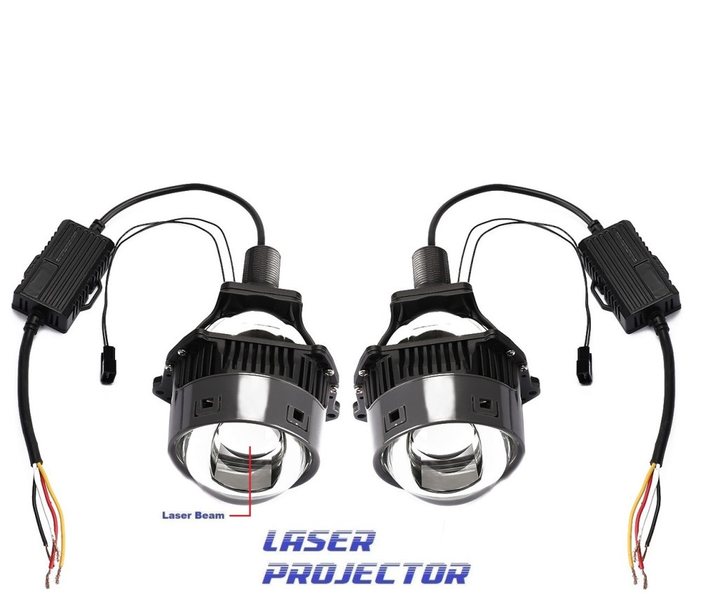  Lupe Bi Led LASER Auto 3" putere 60W luminozitate 10.000 Lumeni 5500k 12V P1-Pro 