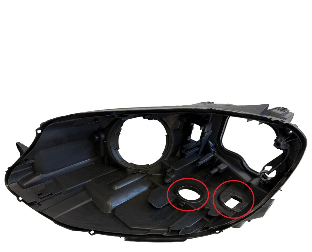  Carcasa far stanga pentru Golf 7 / Golf VII Fara Facelift pentru farul xenon cu un modul cu adaptiv (2013 - 2016) - HV661-STANGA 